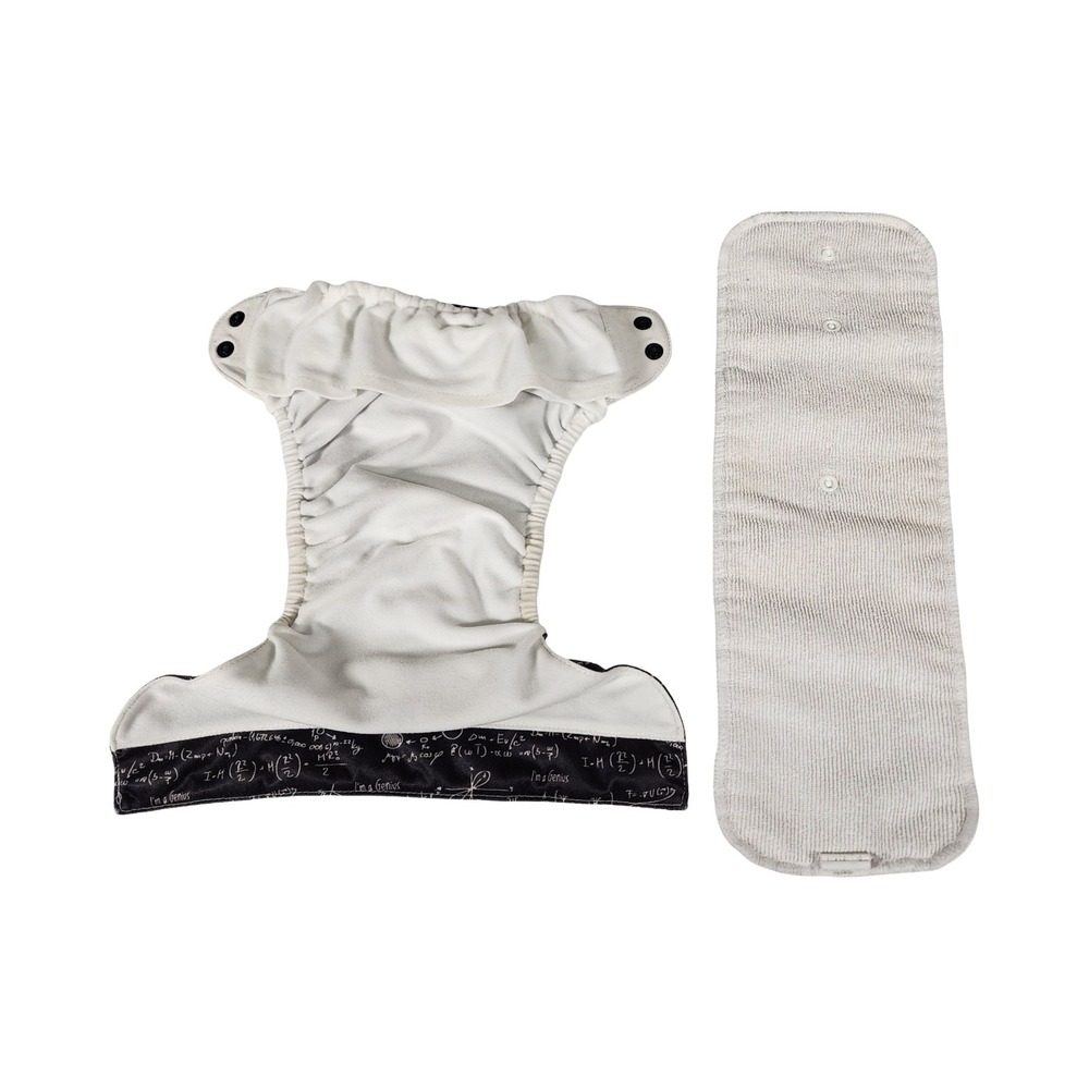 BumGenius Albert Science Math Physics Pocket Cloth Diaper with Insert Snap Rise - Picture 10 of 10